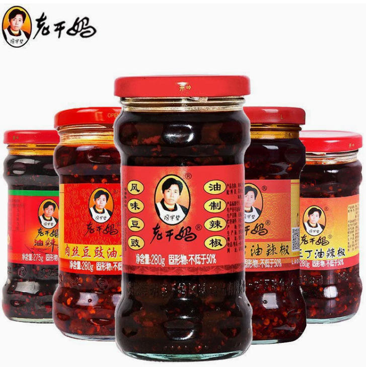 老干妈辣三丁油辣椒辣